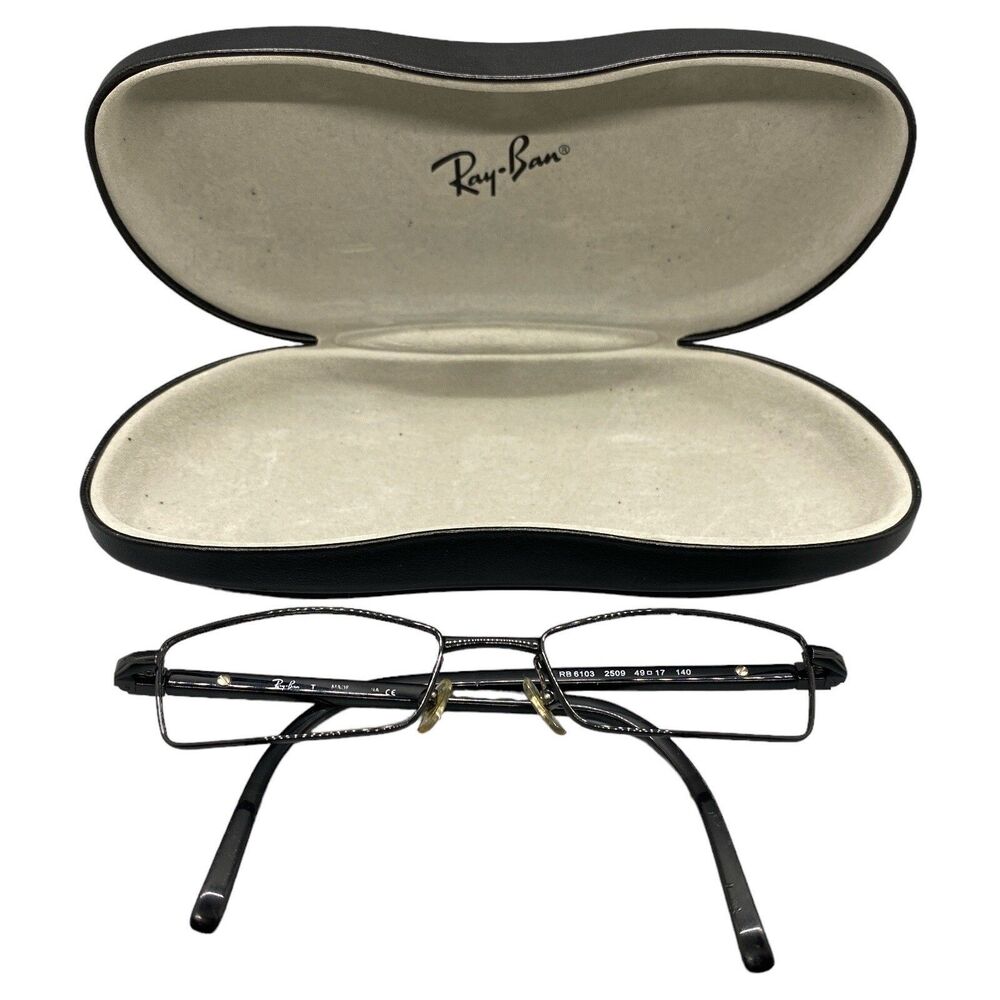 Ray-Ban Eyeglass Frames RB6103 2509  Black Full Rim 49-17-140 Frames Only VGC
